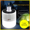 Outdoor Indoor Waterproof IP65 USB Rechargeable All In One Solar Lamp 120W Emergency Hook Solar Bulb