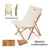 Import Outing Mate Factory Direct Sales green solid wood texture foldable chair with back net bag manufacturers chairs from China