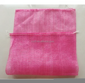 overlock/ fold seam mesh net bags pink clor mesh bags leno bags