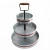 Import Party Galvanized 3 Tier Serving Stand Tray With Handle from China