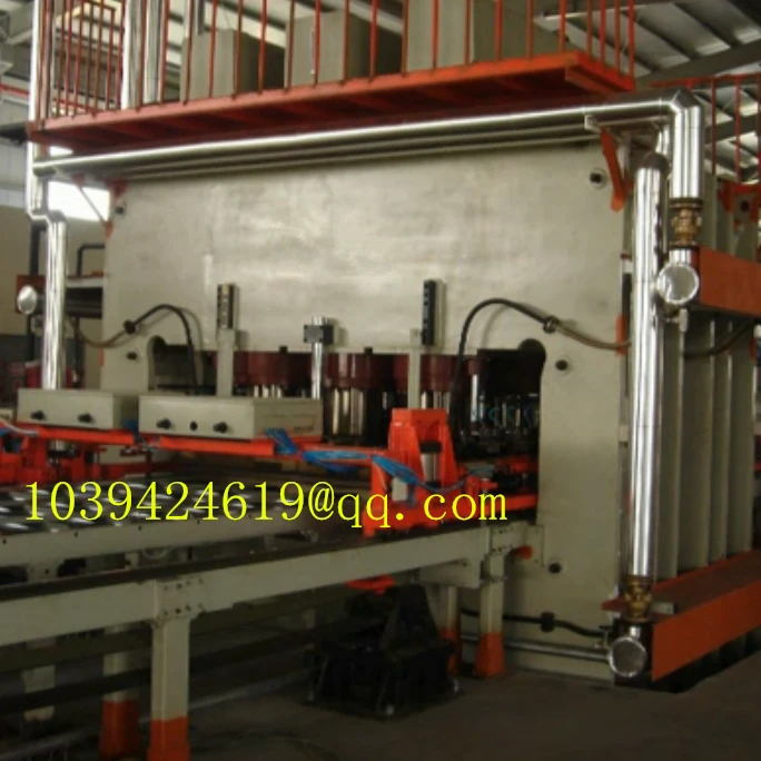 PB/MDF paste paper melamine/lamination hot press machine/short cycle machine