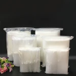 PE Packaging Bag Zip Lock Bag Transparent Safe Material Plastic Apparel Gravure Printing HDPE Moisture Proof Bag with Valve