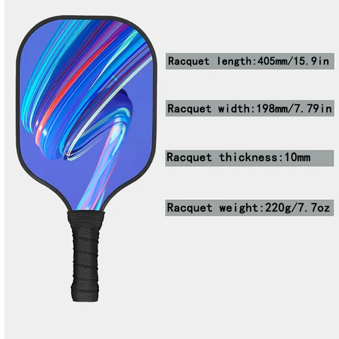 Buy Pickleball Blue Paddle Pp Honeycomb Core White Edge Fiberglass ...