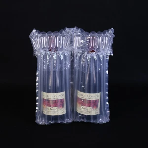 Plastic inflatable double-layer bubble air column bag film wine bottle shockproof protective packaging film