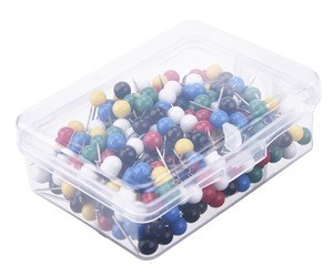 Buy Plastic Round Head Steel Point Push Pins Diy Map Thumb Tacks Pin ...
