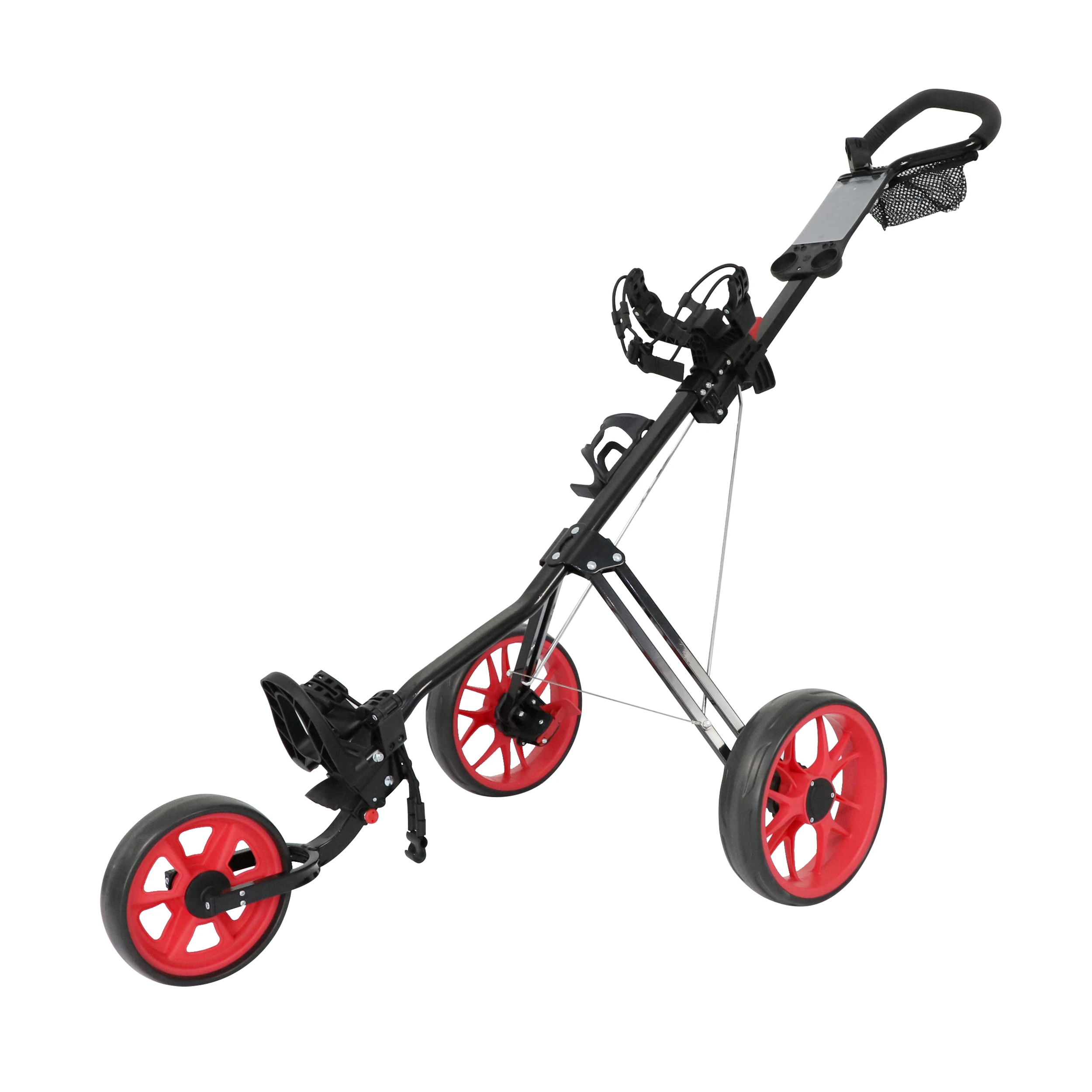 PLAYEAGLE New design Foldable 3 Wheels Pull Cart Golf Trolley Aluminum alloy Golf Push Cart