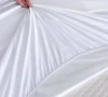 100%  Polyester White Knitted Waterproof Bed Sheet Mattresses Covers Fabric