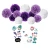 Import Pom Poms Flowers Under Happy Birthday Balloons Banner Set Little Mermaid Party Decoration from China