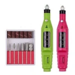 Popular 6 colors cheap nail drills USB mini electric nail drill machine