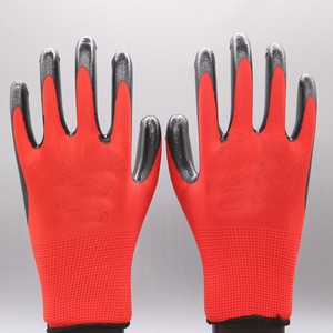 Popular Work Gloves Rubber Coated With Good Quality
