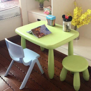 Portable baby furniture used preschool plastic children kids table and chairs