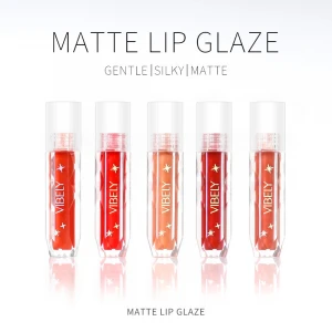 Portable Long Lasting Waterproof Lip Glaze Soft Silky Plump Stereo Lip Matte Lip Gloss
