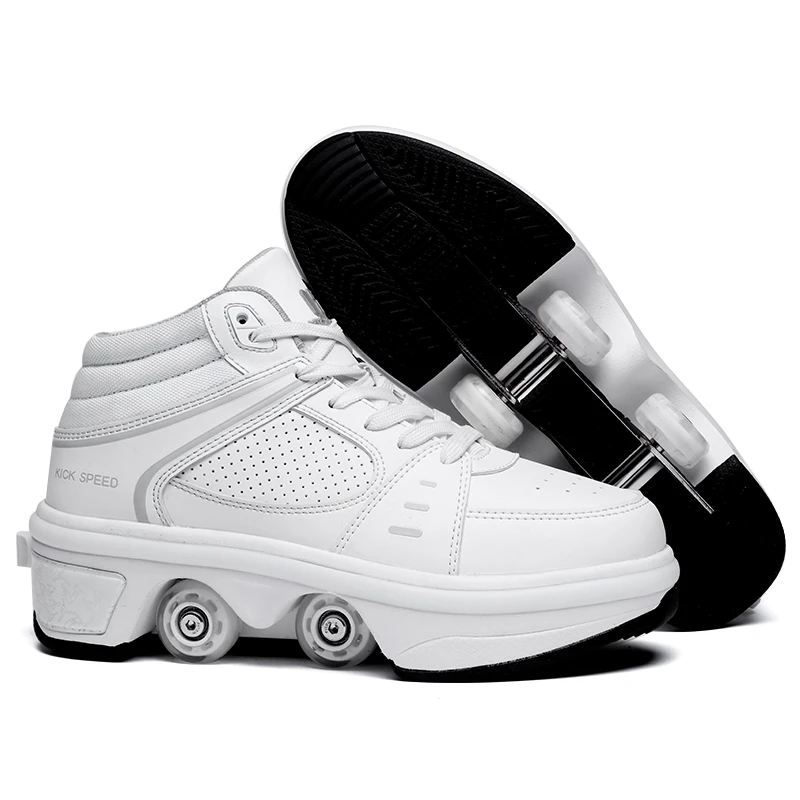 portable roller blade shoes , kids retractable wheels roller shoes , led light up children roller skate shoes with wheels