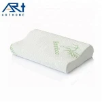 Premium Custom Contour Orthopedic Real Original Cooling Bamboo Medium Memory Foam Bed Pillow With Natural Hypoallergenic Cover
