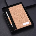 Premium ECO Friendly a5 a6 Cork Journal Notebook with Pen for Business Gift Set
