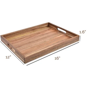 Premium quality multifunctional Cubical organizers exquisite fashion durable wooden tray
