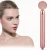 Private label high quality 2 in 1 anti aging rose quartz 24K beauty vibrating electric mini jade roller for face