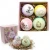 Import Private Label OEM Luxury Natural Organic Vegan  Aromatherapy Fizzies Holiday Mini Big Rainbow Kid Bath Bombs Gift Set Of 12 from China