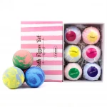 Private label organic essential cbd oil bath bomb packaging set cbd bath bomb