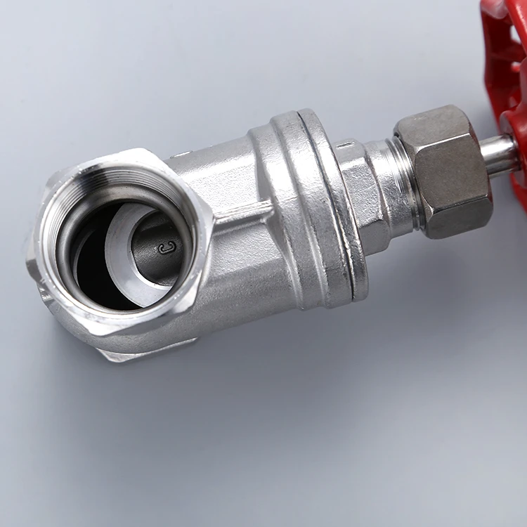 Profession unique end durable high temperature stainless steel female thread globe valve
