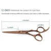 Professional Hairdressing Scissors Hair Cutting Scissors for Barber Salon Best Steel Hand Made