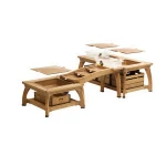 Professional outdoor furniture waterproof solid wood table for children playing sand and water outdoor sand and water table