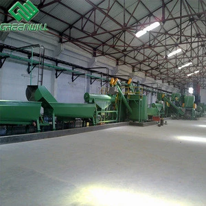 Profitable used waste plastic bottle recycling machine/PET chips making plant production line