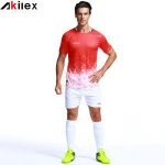 promotion cheap plain custom football uniforms with free design