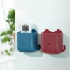 Punch-free wall mounted Remote control storage box Multi functional mobile storage holder living room office storage organizer