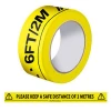 PVC Safety warning tape for Maintain Social Distancing, Grocery Pharmacy Bank Cashier Desk, 33m x 48mm