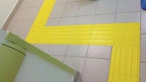 PVC Yellow  tactile tile.  paving floor tiles, for blind quidance tile