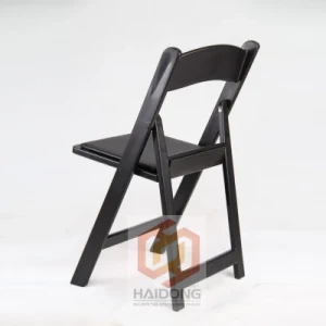 Quality Black Resin Folding Garden Chair Plastic Foldable Wedding Chairs