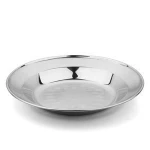 QZQ Brand Stainless Steel Round Plate for Dinner Dish Plate Model#PQ423-426-1