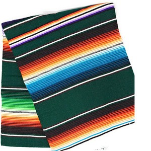 Rainbow Crochet Bulk Wool Acrylic Fabric Yoga Mexican Blanket