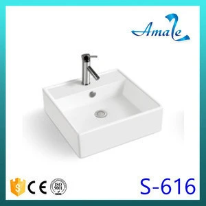 rectangular shape sink single hole bathroom sink hand washing sinks for bathroom
