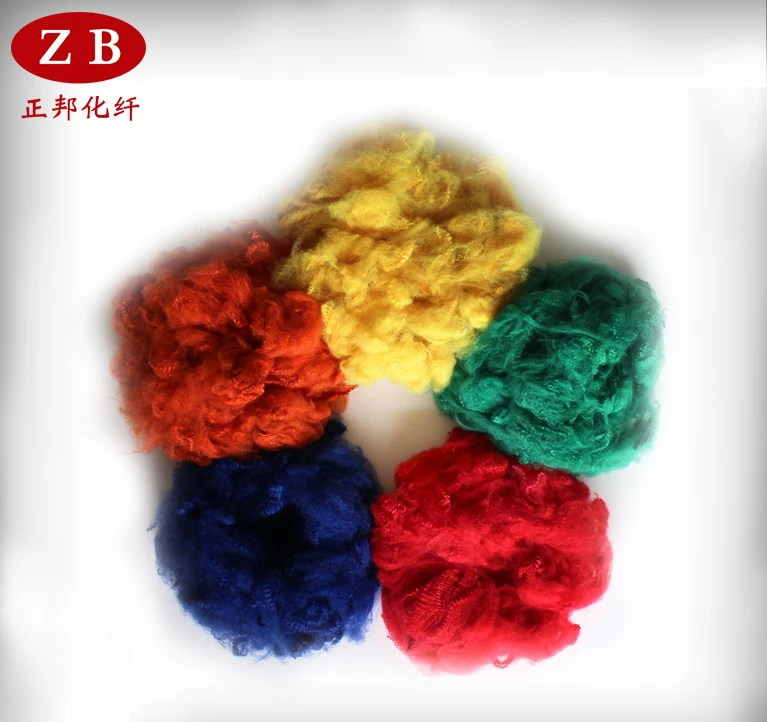 recycled polyester staple fiber in scouring pad