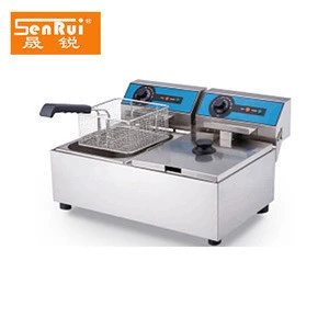 Restaurant equipment kitchen mcdonalds 22 Liters Double Tank freidora de electric fryer machine with Filtration