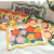 Import Retro oil painting style floret mat simulation cashmere absorbent rug Kitchen bathroom door novelty mats from China