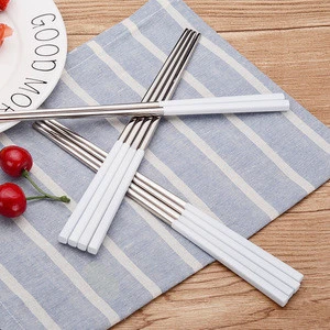 Reusable Metal Titanium 18/8 Stainless Steel Chopsticks for Korean Japanese