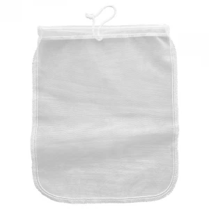 Reusable Nylon / Organic Cotton / Hemp Mesh Nut Milk Filter Bag For All Purpose Food Strainer - Nutmilk, Juicing, Coffees