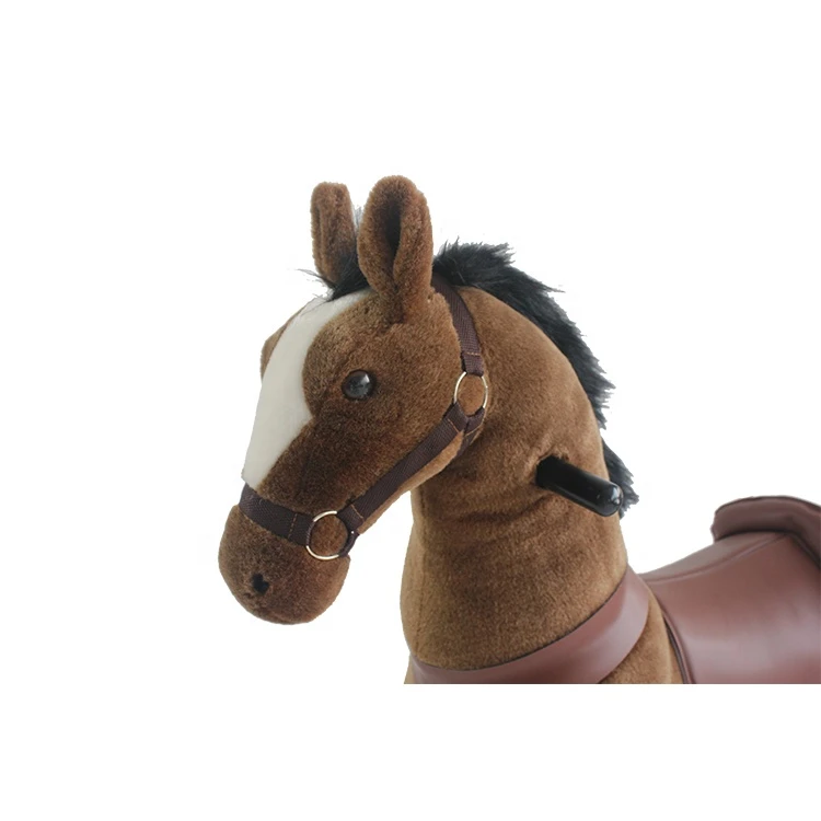 Riding Horse Wheels For Kid And Adult Ride On Furry Animal Galloping Horse Toy