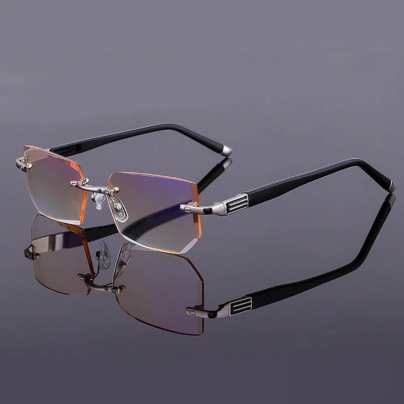 Rimless reading glasses Anti Blue Light reading glasses uv400 uv - resistant reading eye glasses