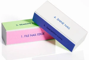 RISESUN Fashion Nail tools polishing blocks four sides nail buffer block and files polished perfection nail buffer