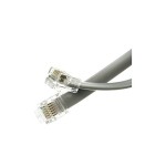 RJ12 RJ25 6P6C Telephone Flat Cable Cord Wire Black in Stock 0.2m