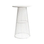 Round wire cocktail bar table, metal event wire bar table