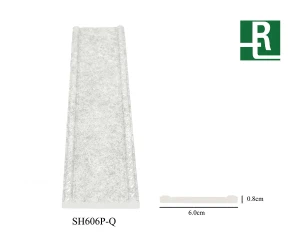 RUITONG 6.0 cm (2-23/64") Plastic PS/Polystyrene trim moulding Interior Decoration in Sandstone Texture SH606P