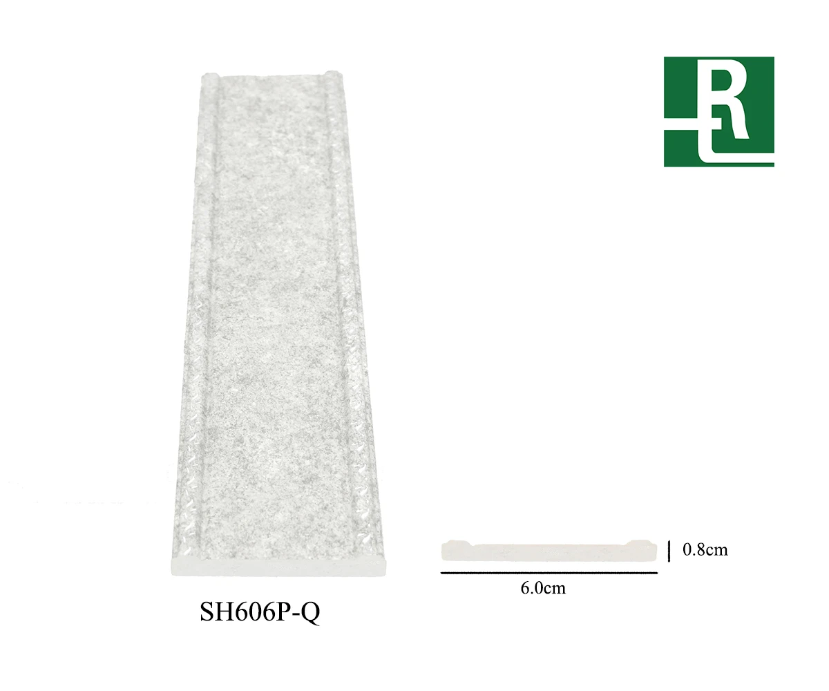 RUITONG 6.0 cm (2-23/64") Plastic PS/Polystyrene trim moulding Interior Decoration in Sandstone Texture SH606P