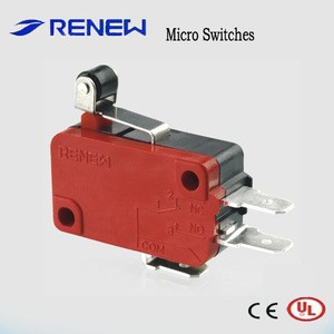 RV-165-1C25 V type short metal roller lever type micro switch (lxw-16a)