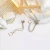 Import s925 silver needle pearl leaf earrings from China