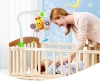 safety plastic musical bed bell butterfly shape mobile baby toy for selling